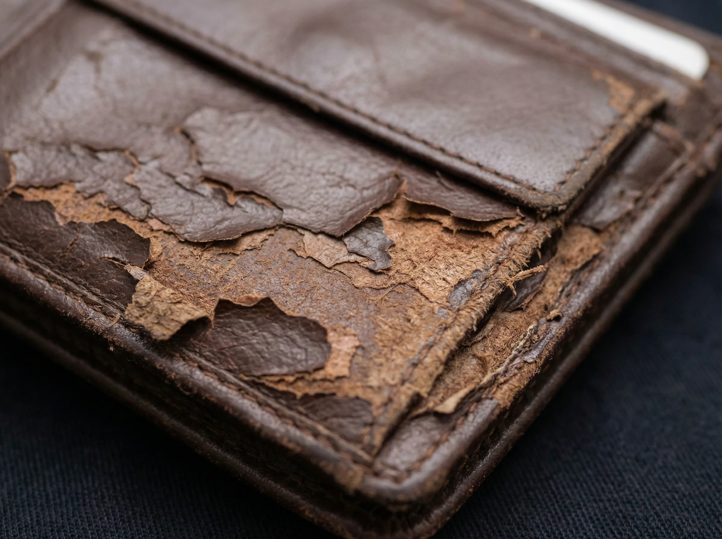 Leather cracking